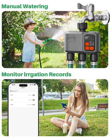 Johgee ip55 waterproof timer withstands outdoor use in all weathers.
