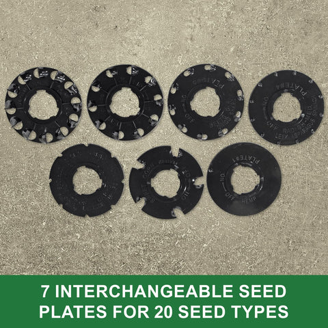 John Deere seven seed plates enable twenty seed type combinations