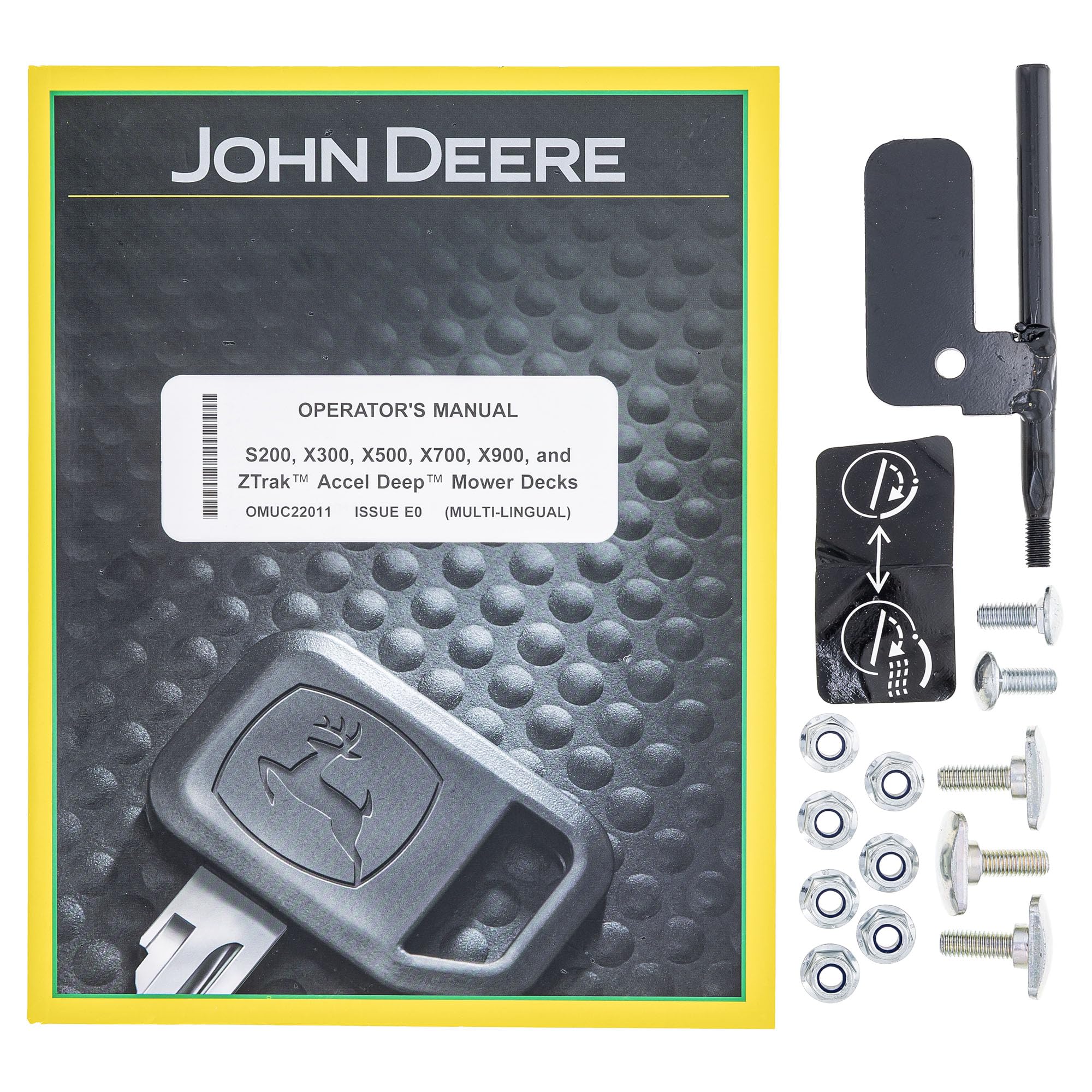 OEM John Deere mulch-control kit for Accel Deep 42-inch deck provides precise mulching