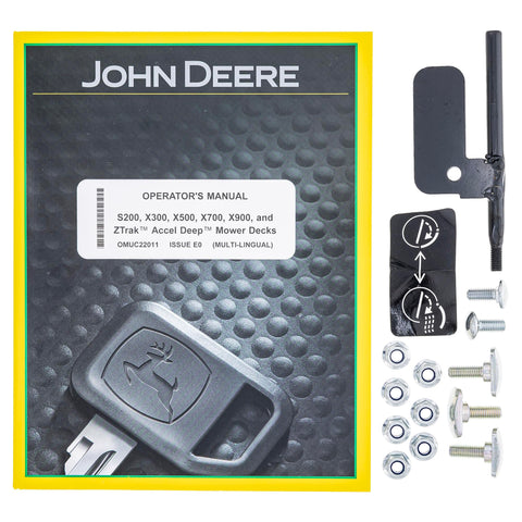 OEM John Deere mulch-control kit for Accel Deep 42-inch deck provides precise mulching