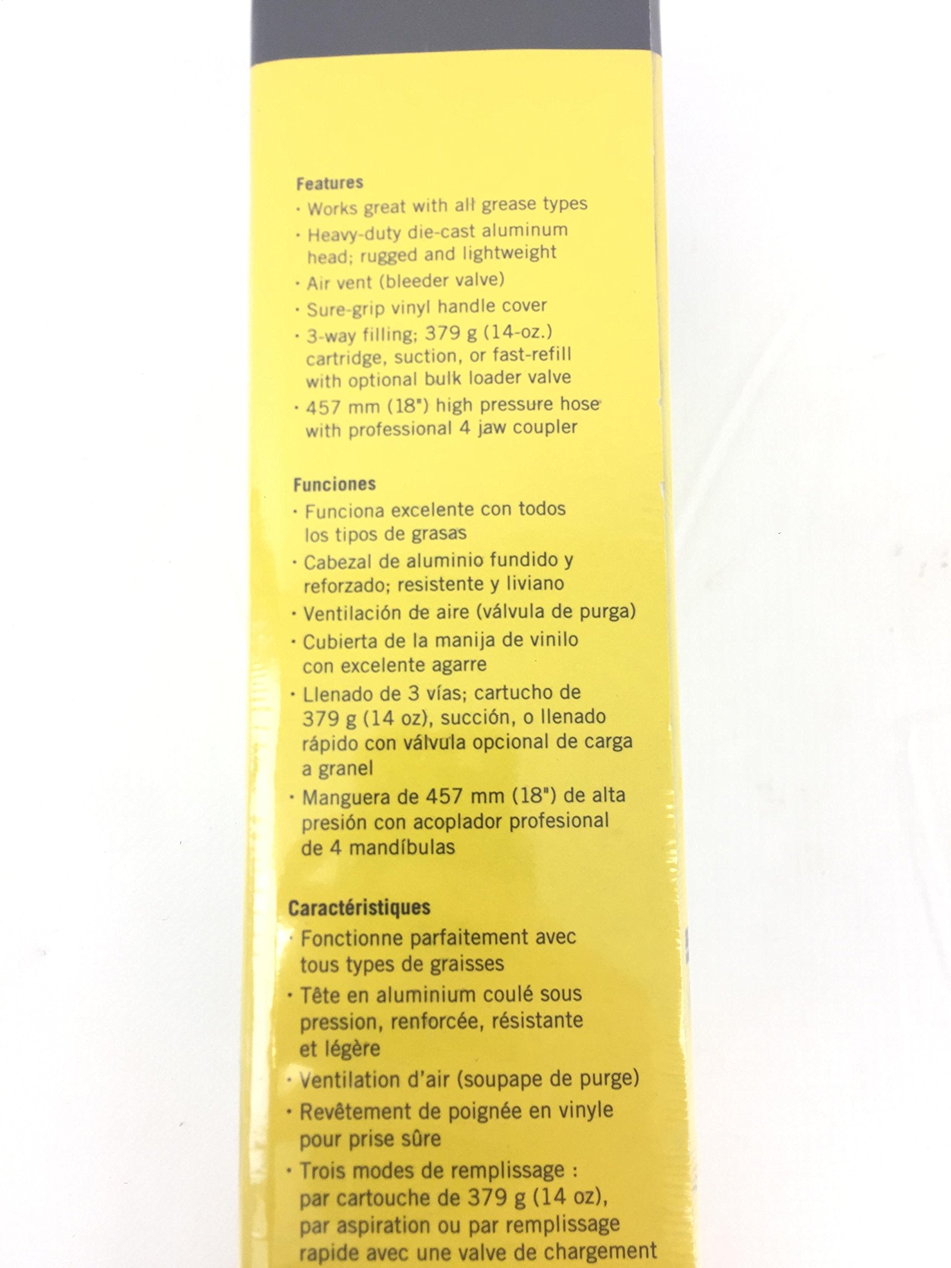 John Deere TY26517 grease gun nozzle enabling precise application during maintenance