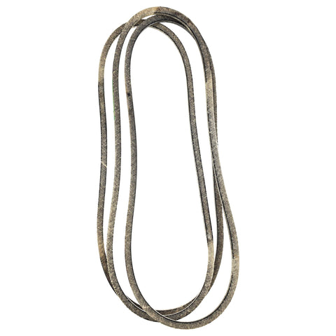 Genuine GX21395 belt on mower deck ensures precise fit and reliable operation.