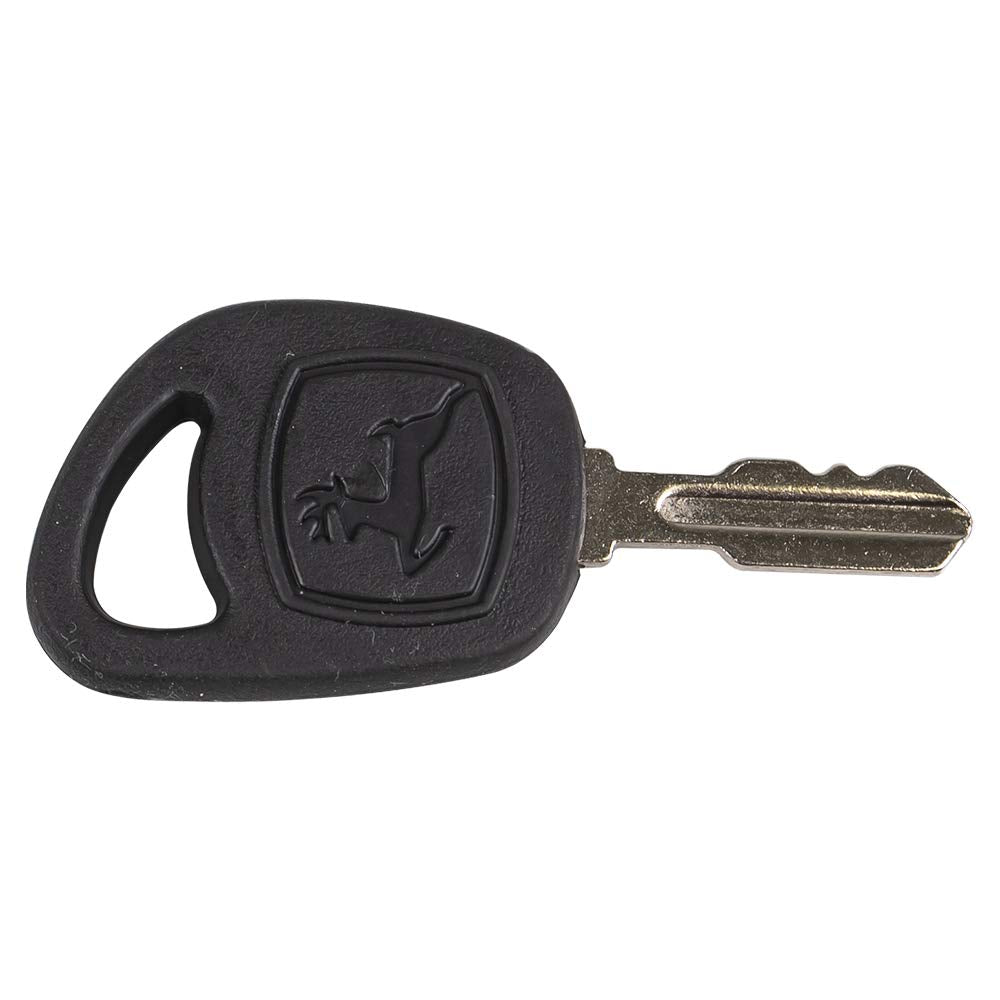 John Deere GY20680 key pack side view highlighting compact OEM construction for Deere tractors