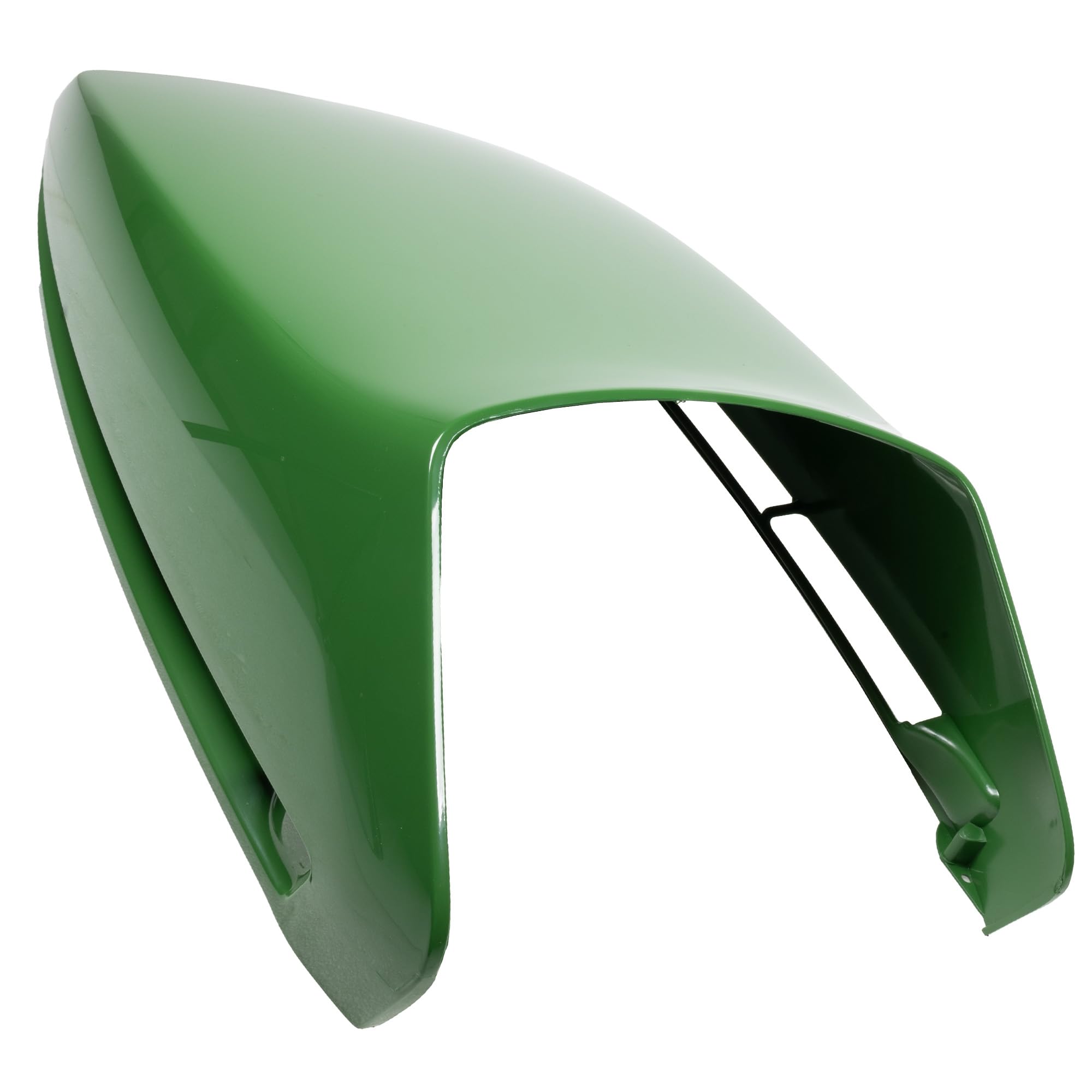 John Deere AM132529 hood in packaging highlights OEM status.