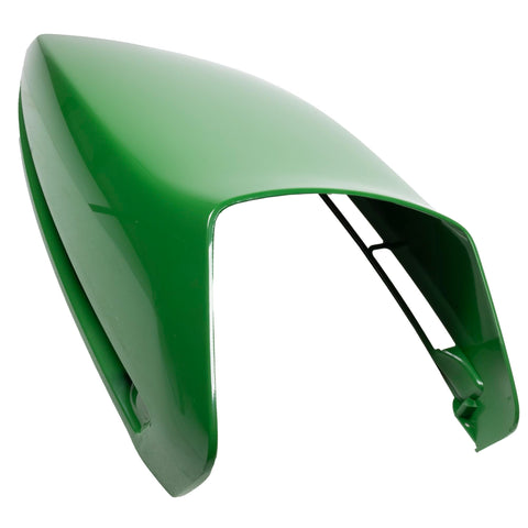 John Deere AM132529 hood in packaging highlights OEM status.