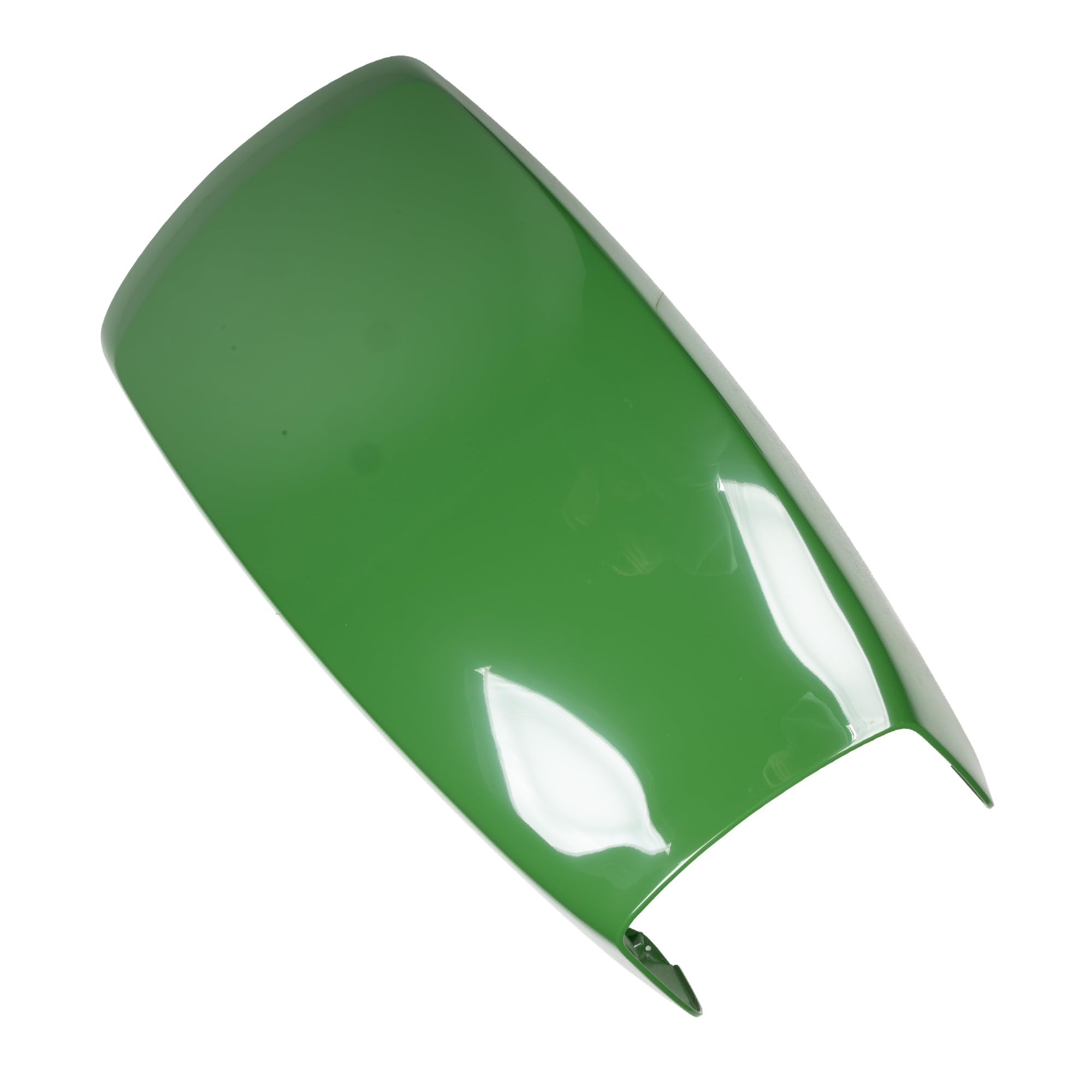 John Deere AM132529 hood manufacturer label ensures correct identity.