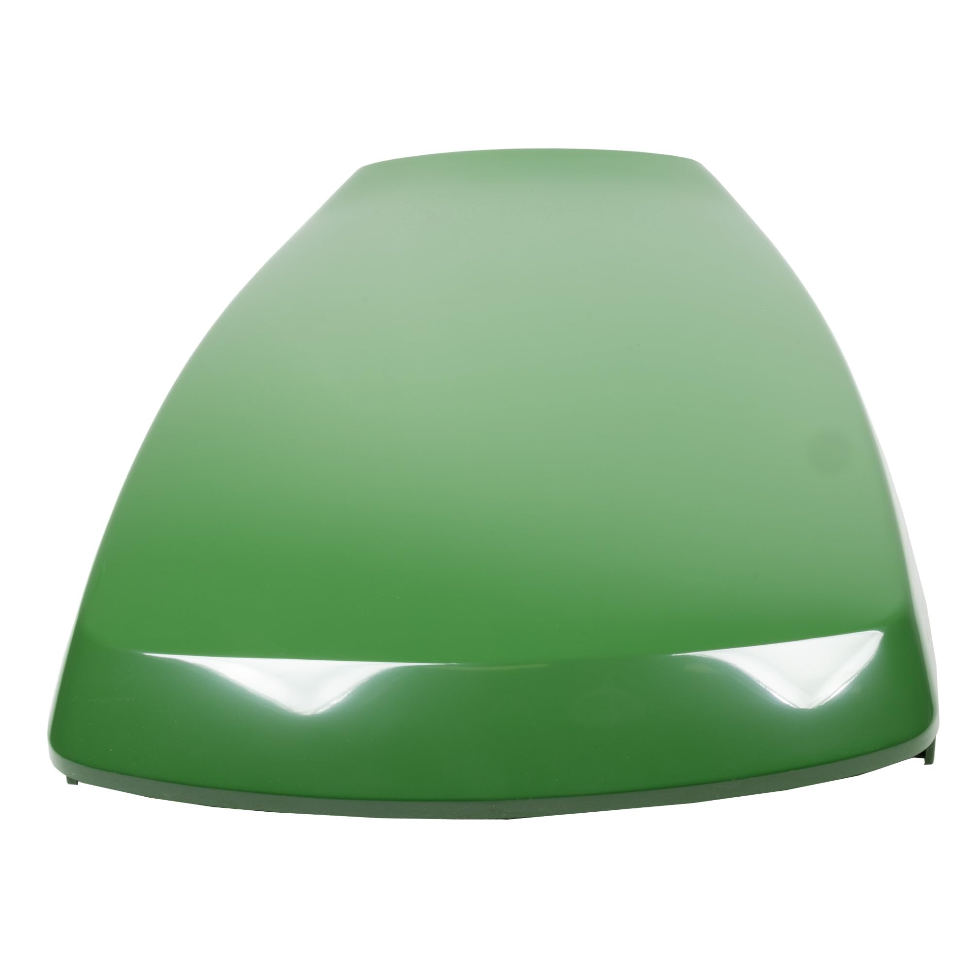 John Deere AM132529 hood side view shows streamlined silhouette for decks.