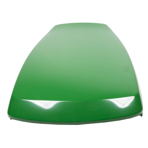 John Deere AM132529 hood side view shows streamlined silhouette for decks.