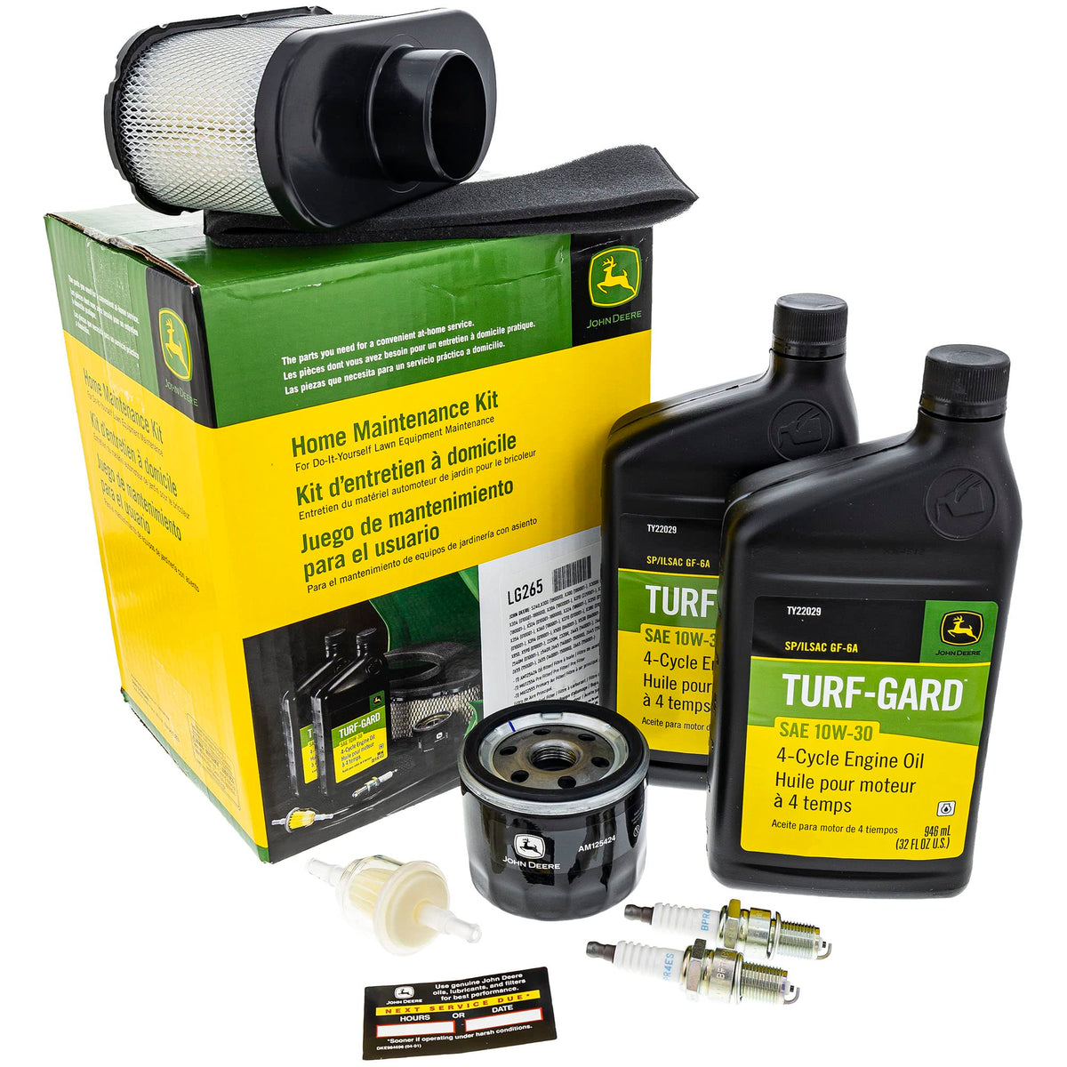 John Deere LG265 oil filter for at-home maintenance and engine protection.
