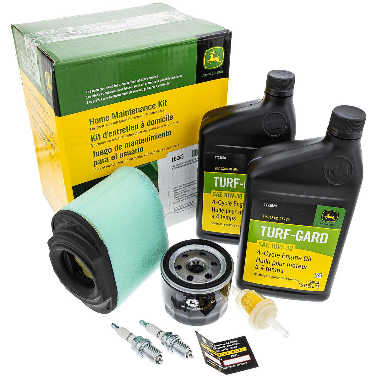 John Deere LG268 oil filter for tractors supports reliable engine lubrication.