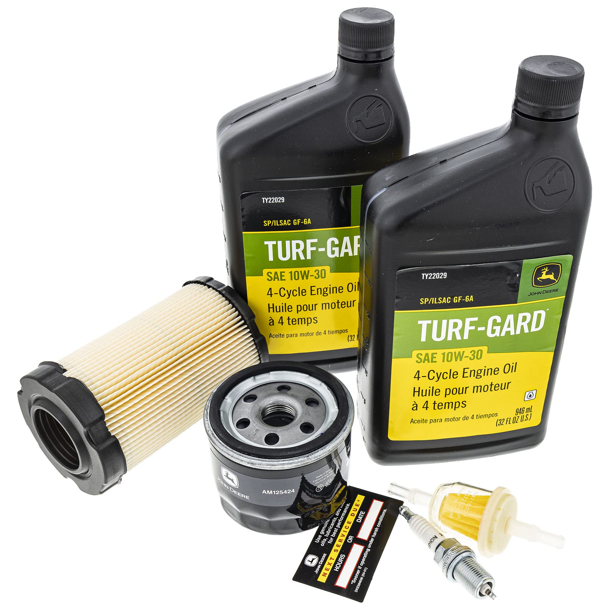 John Deere LG271 oil filter included for clean oil changes in D100/D110.