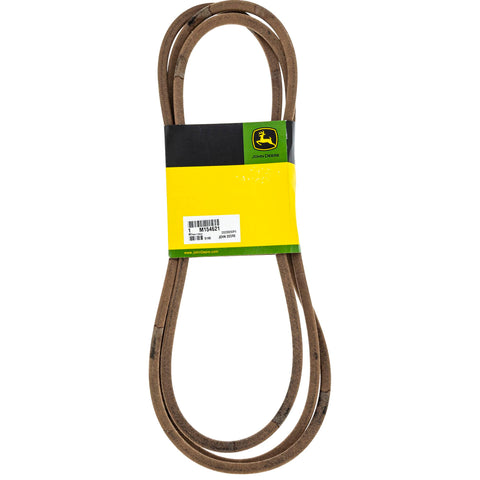John Deere M154621 V-Belt close-up of the OEM label with part number
