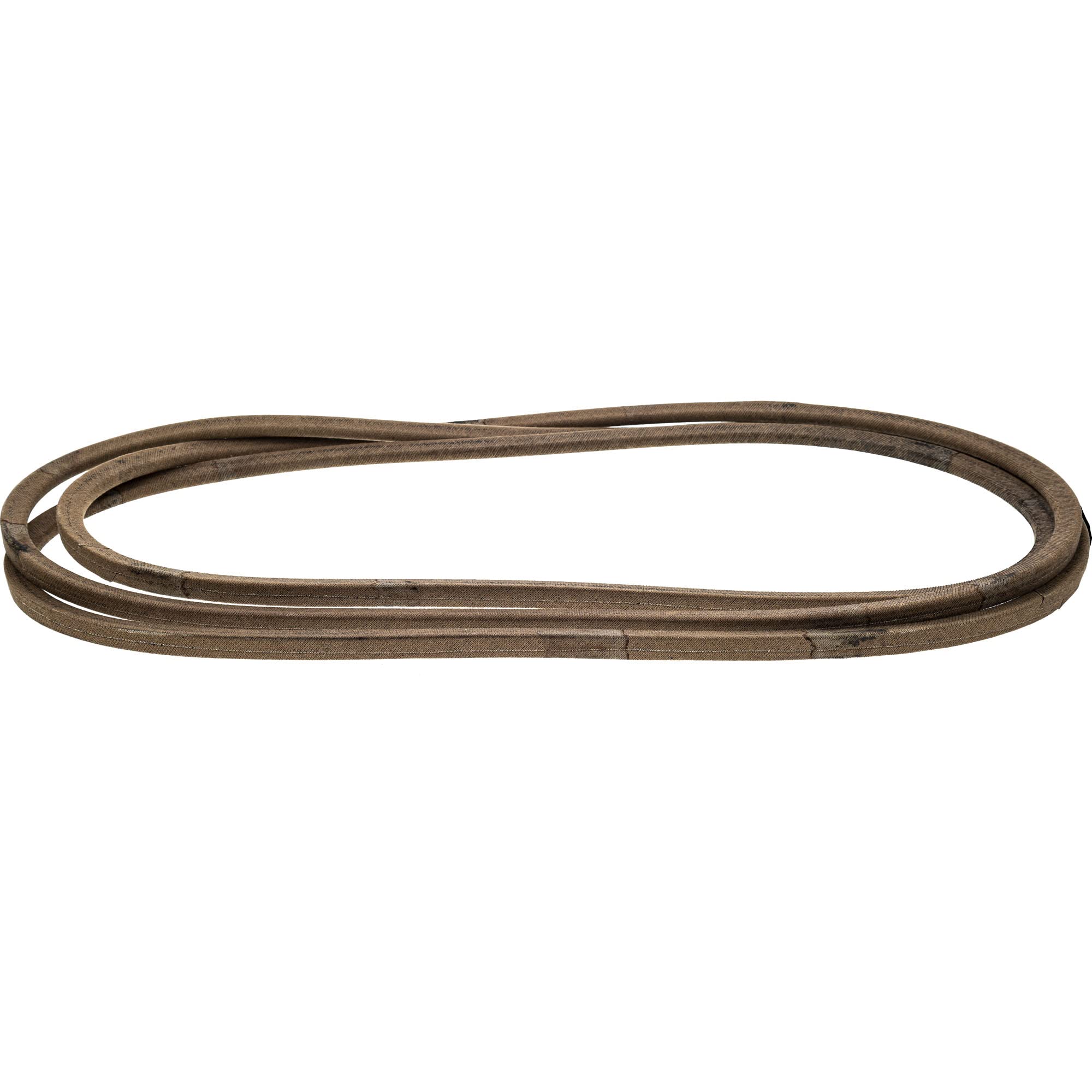 John Deere M154621 V-Belt material close-up showing thick, low-stretch design