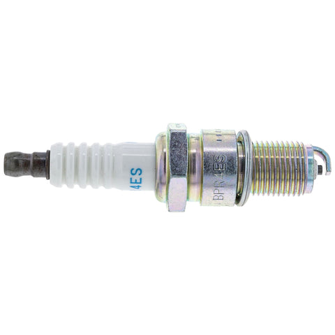 Close-up of John Deere M805853 spark plug highlighting durable construction