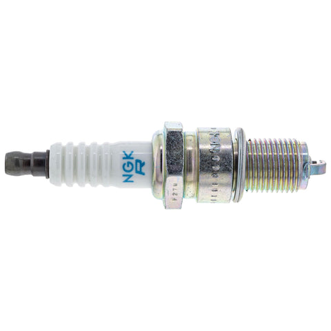 Boxed John Deere M805853 spark plug 2-pack ready for storage