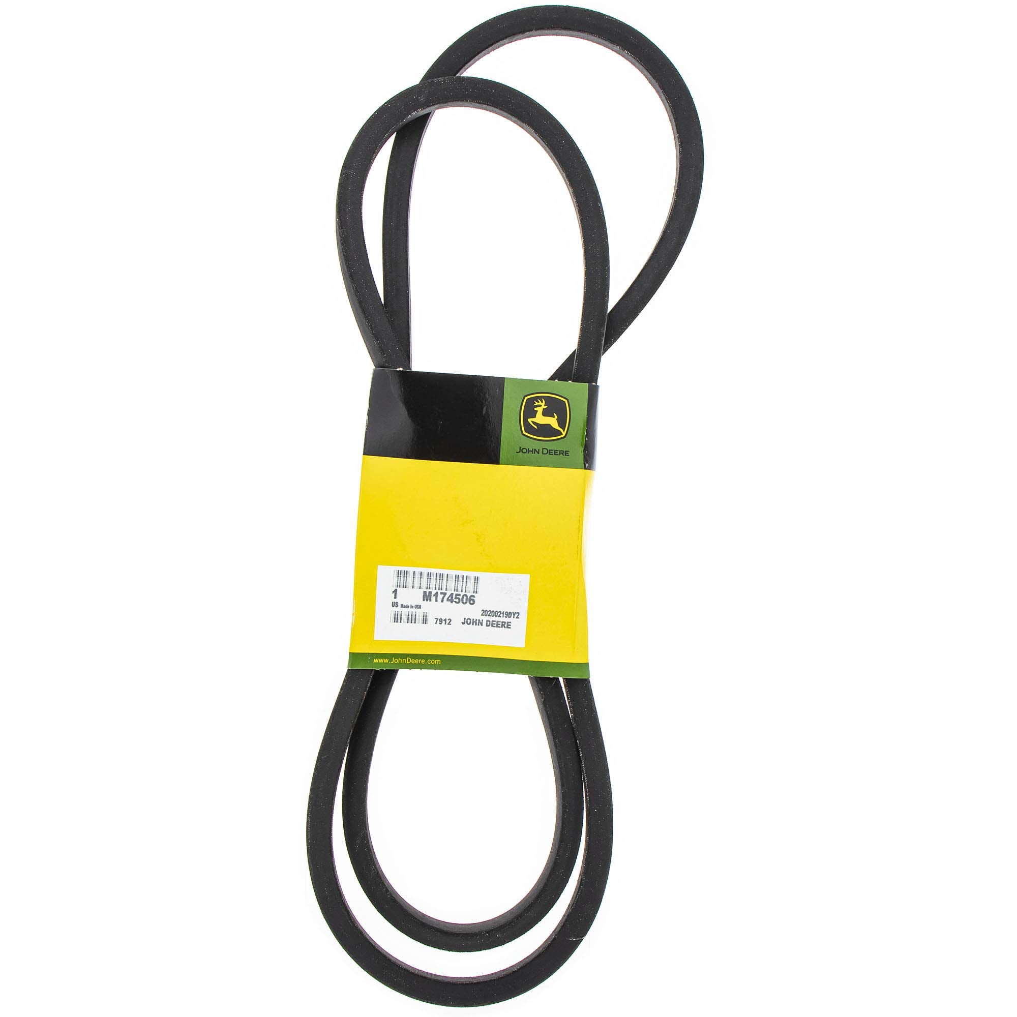 John Deere M174506 V-Belt side view supports smooth snow blower operation