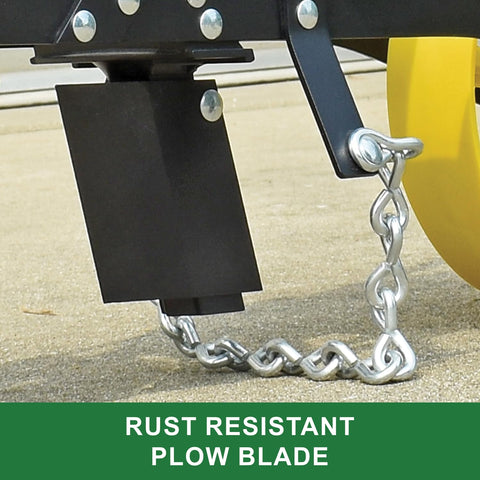 John Deere wide rear wheel promotes solid seed-to-soil contact