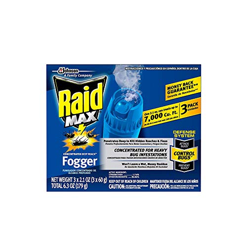 Johnson Hardware Raid Max Fogger bottle with mist release for indoor pest control