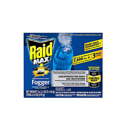 Johnson Hardware Raid Max Fogger bottle with mist release for indoor pest control