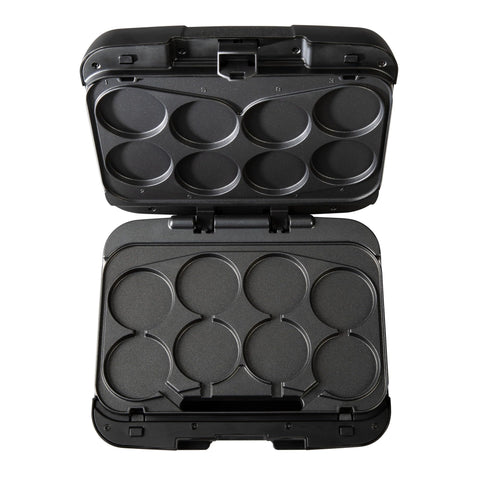 Johnsonville Sizzling Sausage Grill Plus drip tray captures grease for easy cleanup.