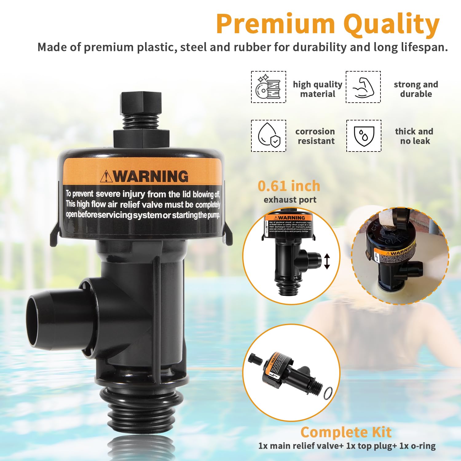 Johntruck 98209803 installation-ready air relief valve for compatible filters.