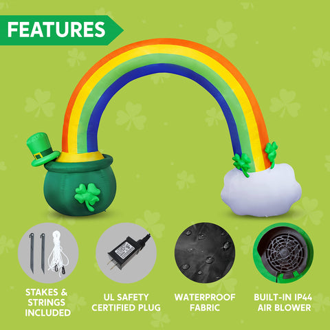 Joiedomi quick-setup inflatable pops up in minutes with included stakes and cords
