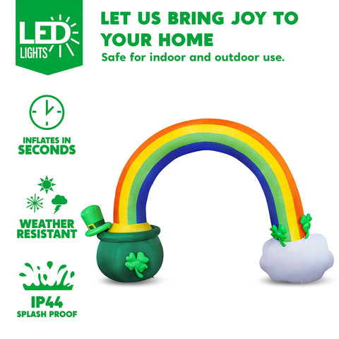 Joiedomi leprechaun inflatable figure adds playful folklore accents to any yard