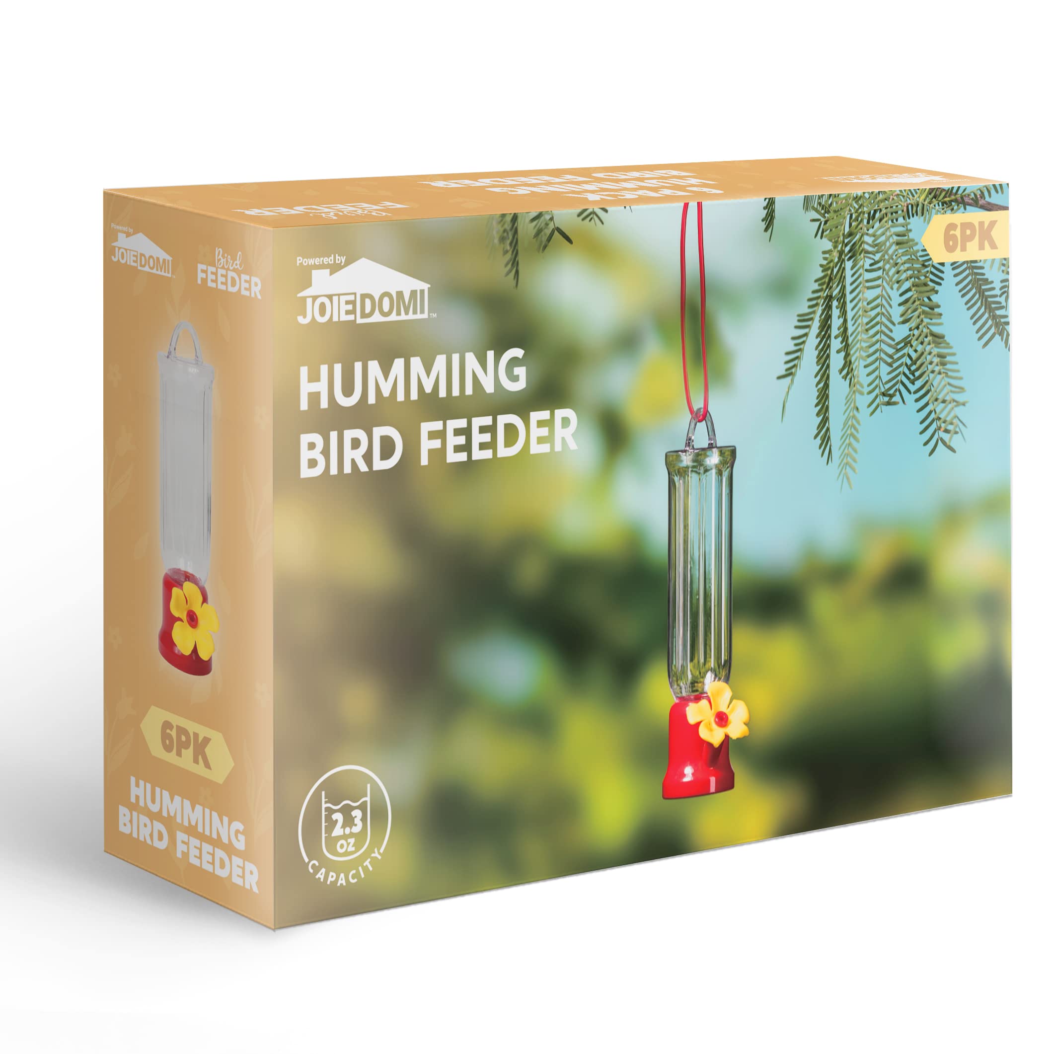 Joiedomi patio garden hummingbird feeders add color to outdoor spaces