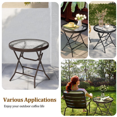 JOINHOM table supports up to 50 lb for drinks and small items.