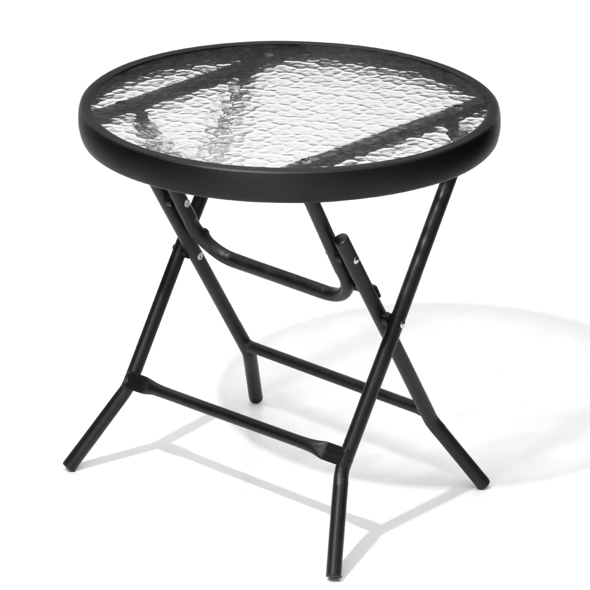 JOINHOM Outdoor Side Table easy to move on any deck or patio.