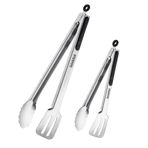 Joinkitch 16 inch stainless steel tongs for precise flipping on the grill