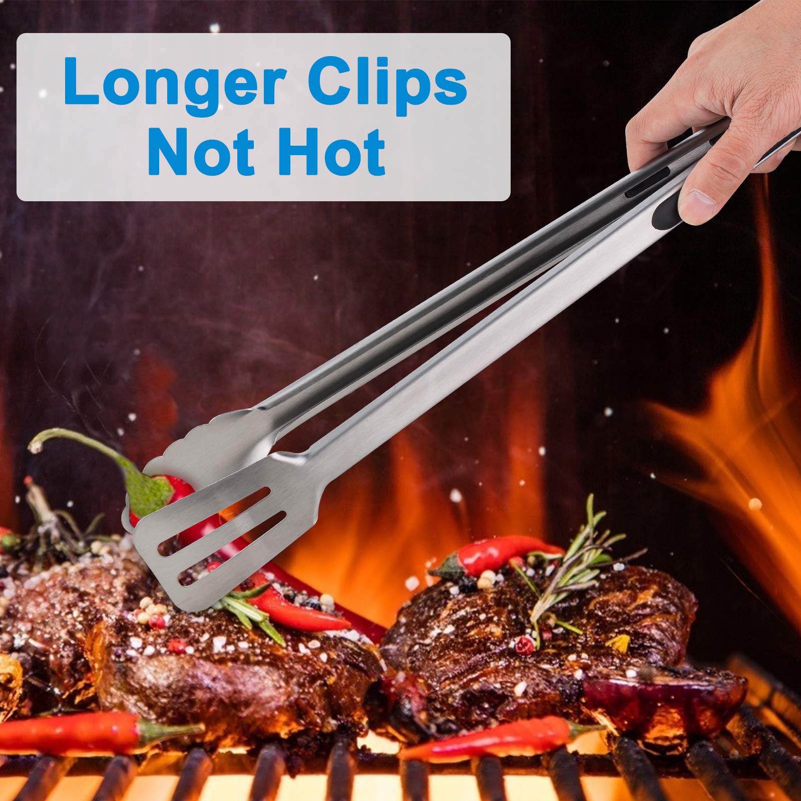 Joinkitch durable tongs designed for heavy-duty grilling