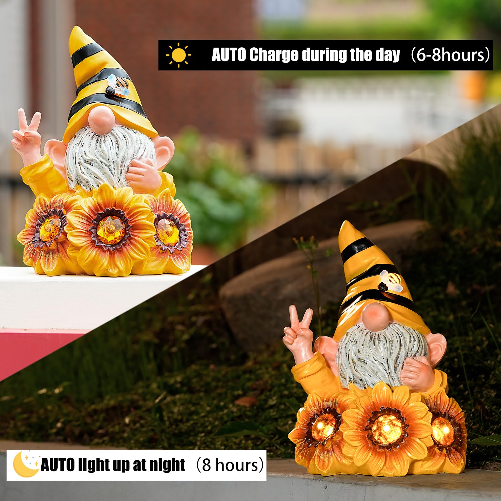 Joint Honglin garden gnome decor for patios and flower beds