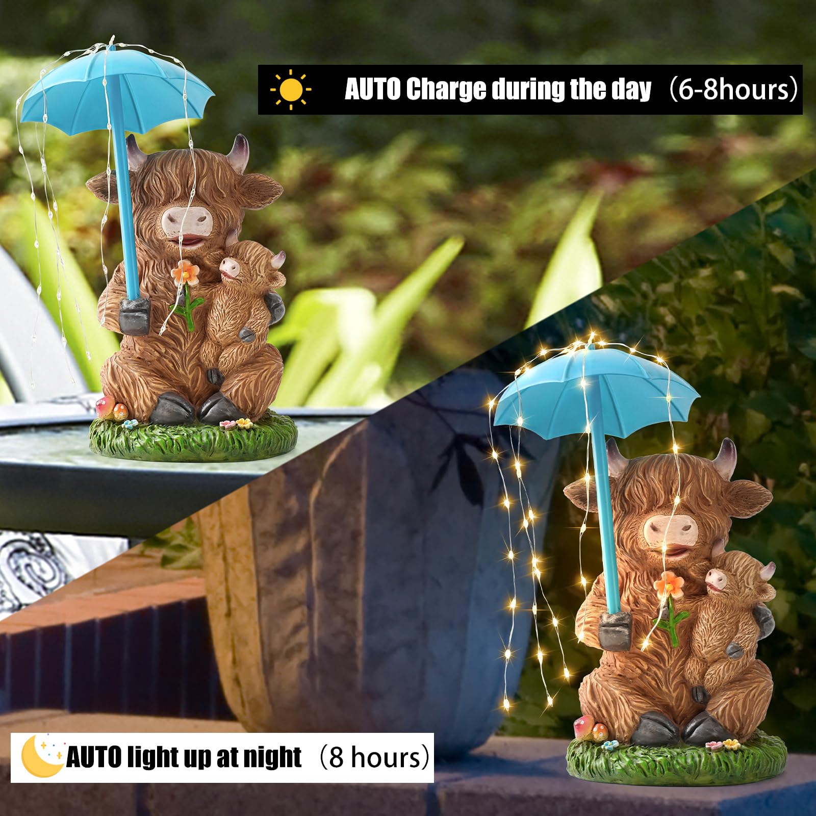 Joint Honglin weatherproof resin garden figurine withstands rain and sun