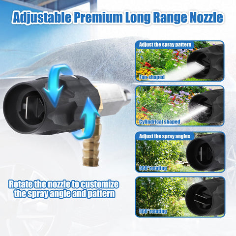 JOEJET chemical injector with adjustable nozzle for versatile cleaning