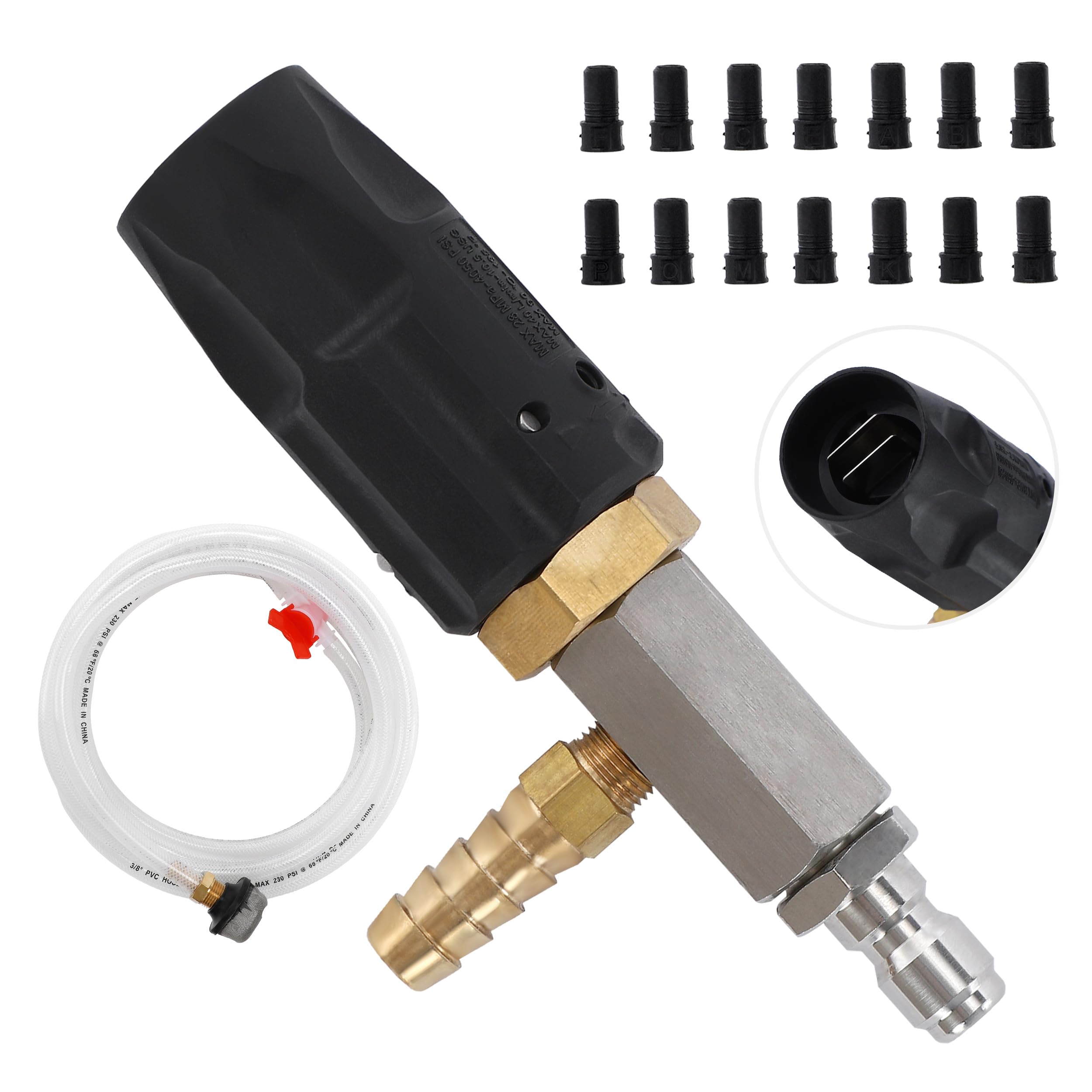 JOEJET downstream injector with quick-connect for easy setup and reduced pump wear