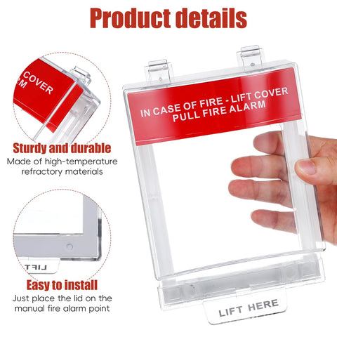 jojofuny fire alarm cover heat-resistant construction protects in high temperatures