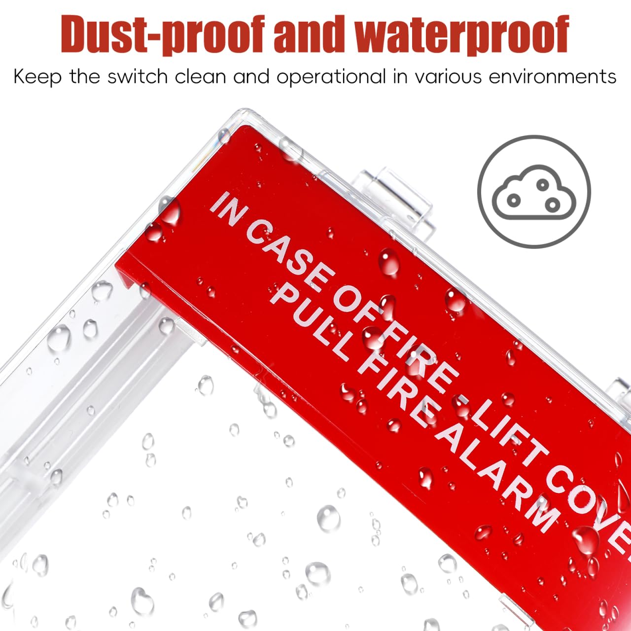 jojofuny fire alarm cover transparent-design provides clear pull station visibility