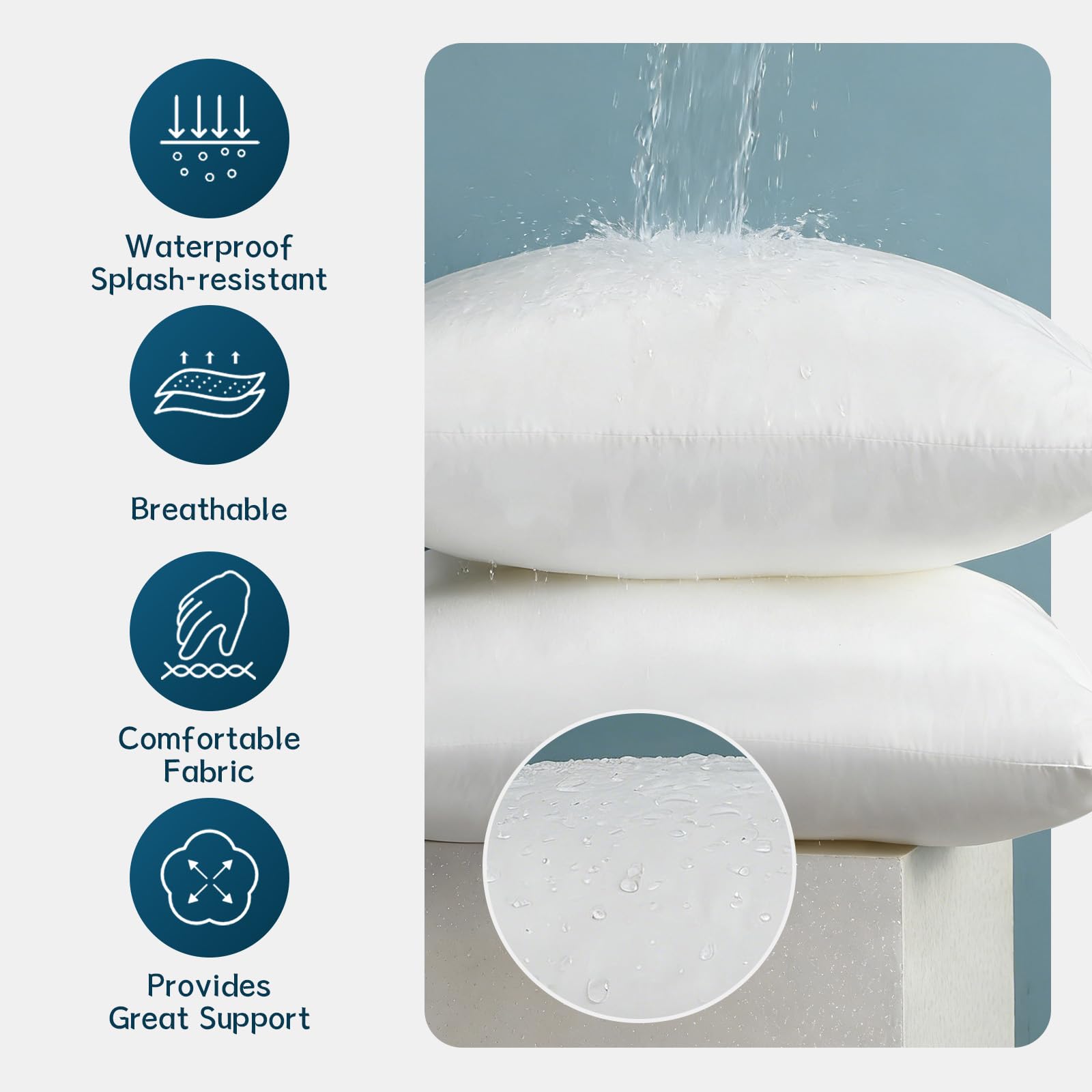 JOJOGOGO 12x20 outdoor lumbar pillow insert features soft fill for cozy seating.