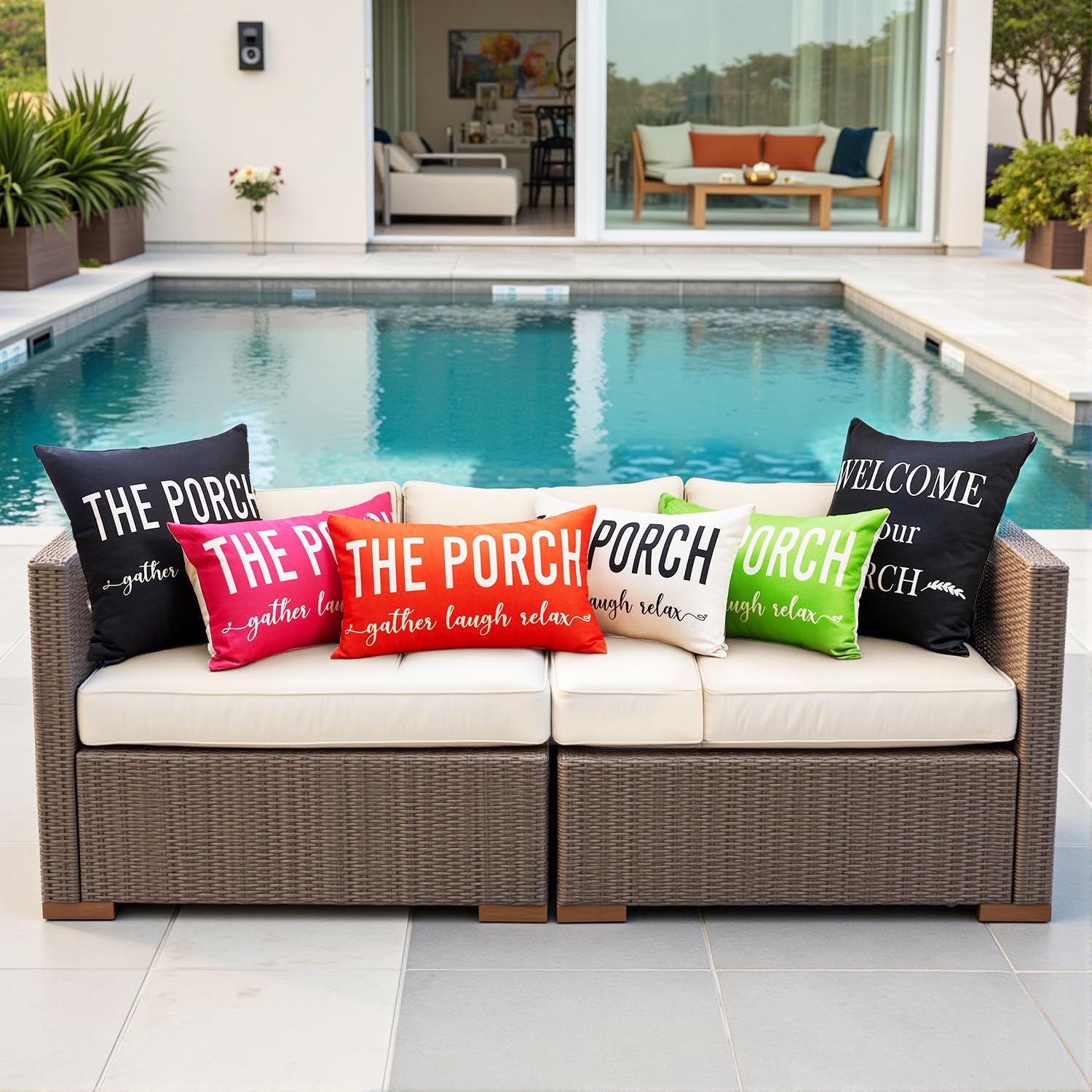JOJOGOGO invisible-zip pillow cover ensures easy stuffing and neat edges