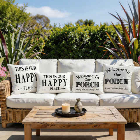 JOJOGOGO one-side-print beige back keeps interior decor cohesive and stylish.
