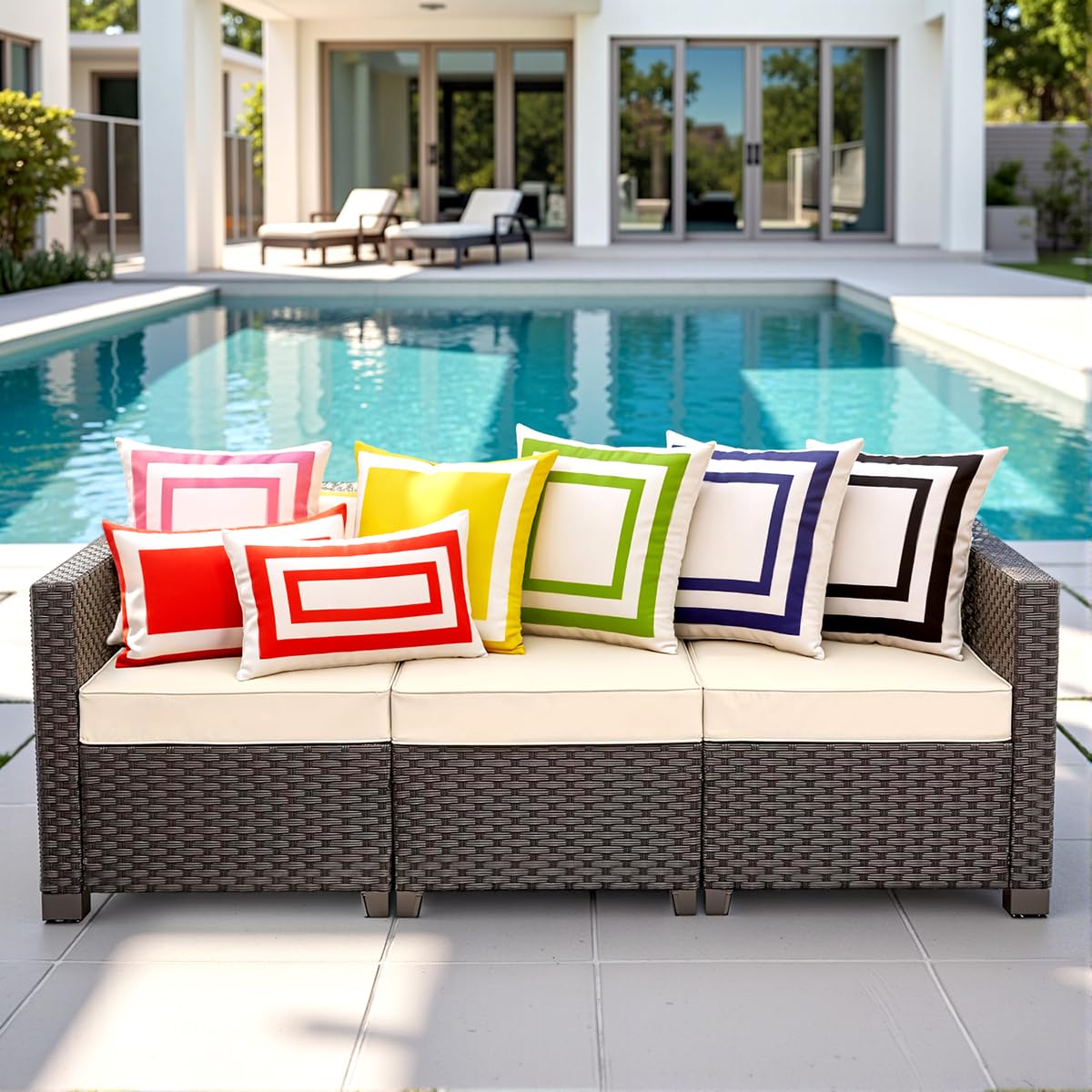 JOJOGOGO porch swing styling with these covers.