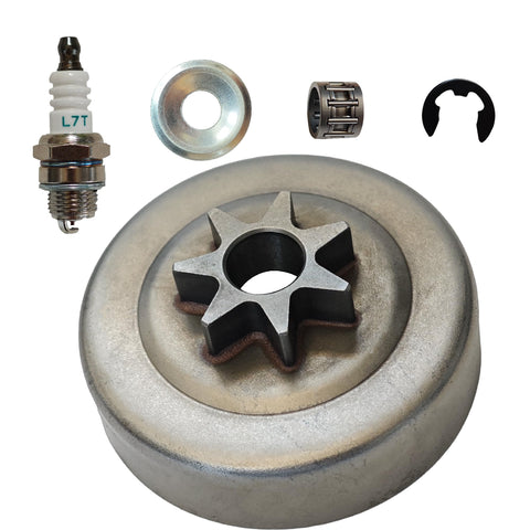 JoJoPar clutch drum kit for .325 7T, smooth engagement on STIHL saws