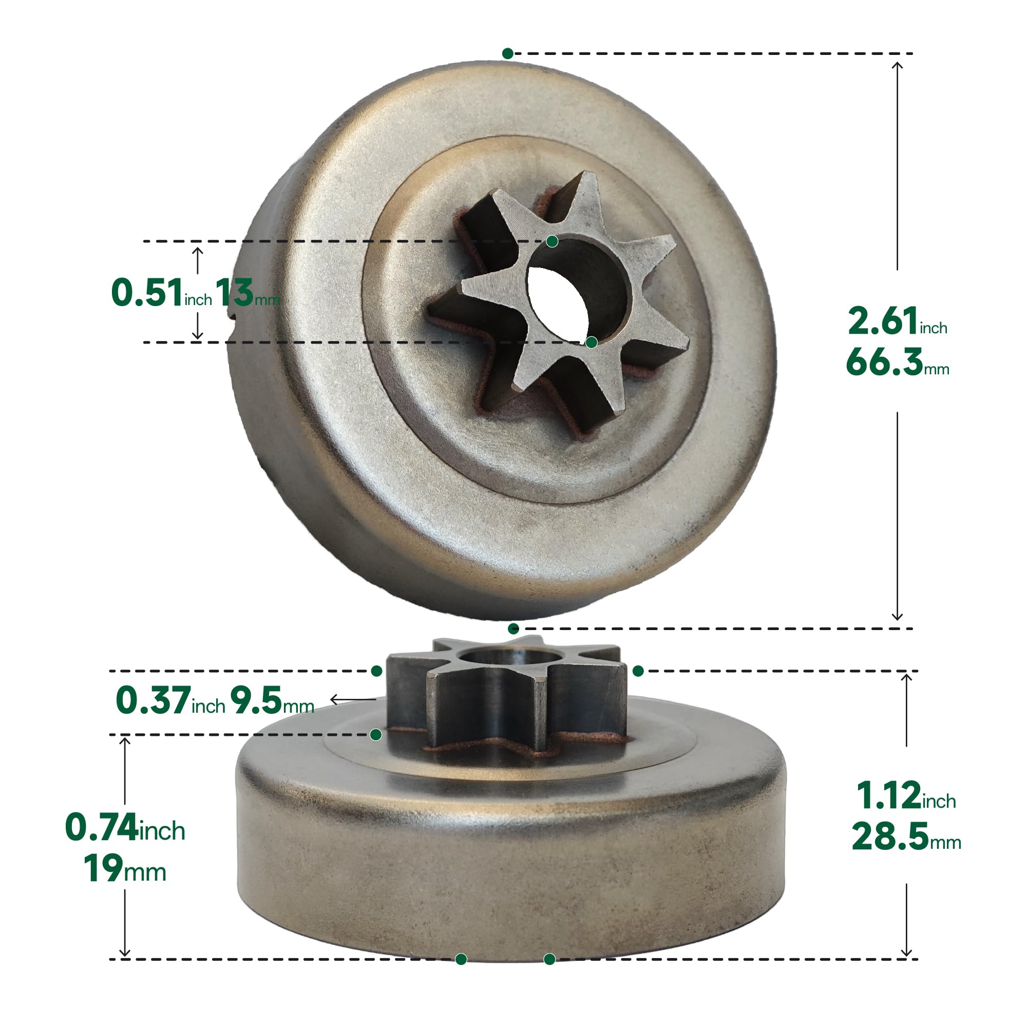 JoJoPar sprocket washer providing precise alignment for STIHL models