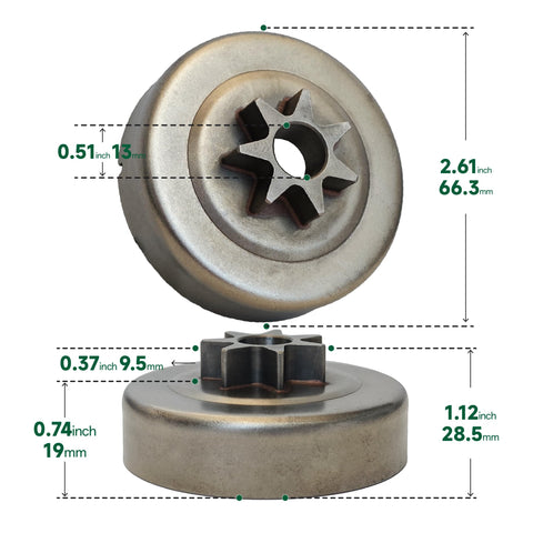 JoJoPar sprocket washer providing precise alignment for STIHL models