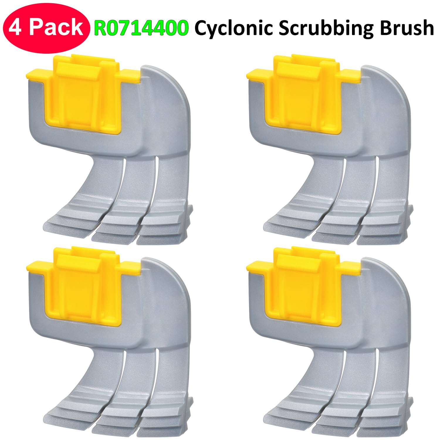Jolaxy cyclonic brush set in use for Zodiac MX6 and MX8 compatibility.