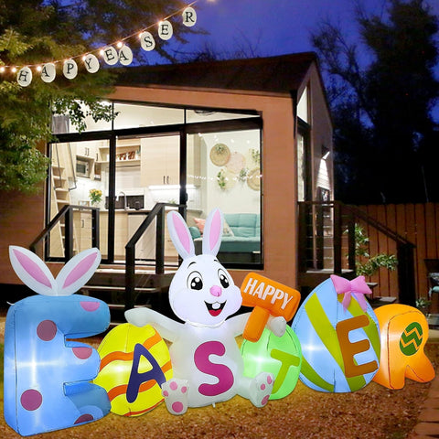 Joliyoou easy-setup inflatable kit simplifies assembly for quick seasonal decorating.