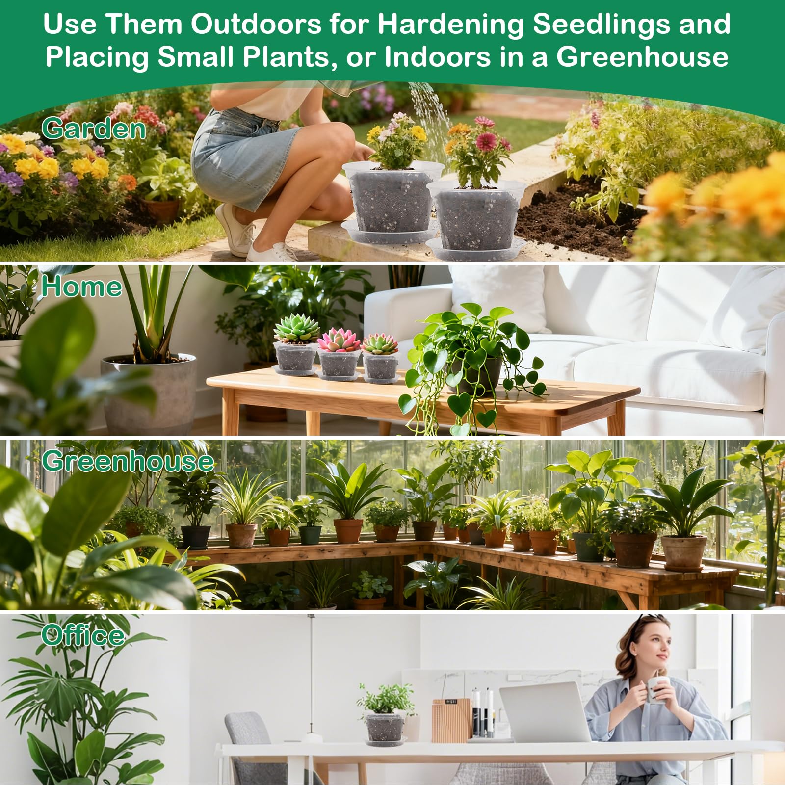 Jollidecor indoor outdoor gardening setup for versatile use