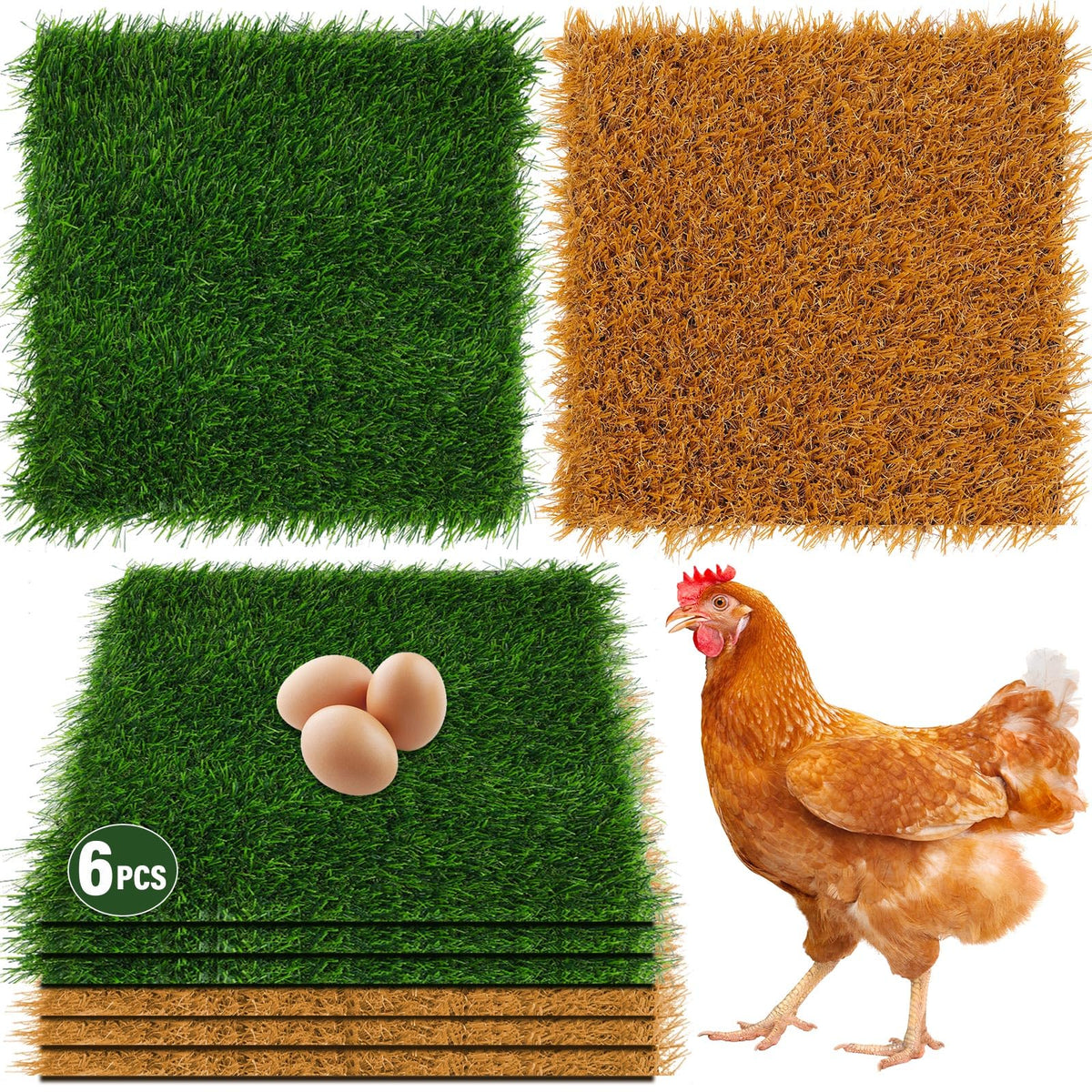 Jollidecor nesting pad green 11.8 inch: durable cushion for safe egg laying