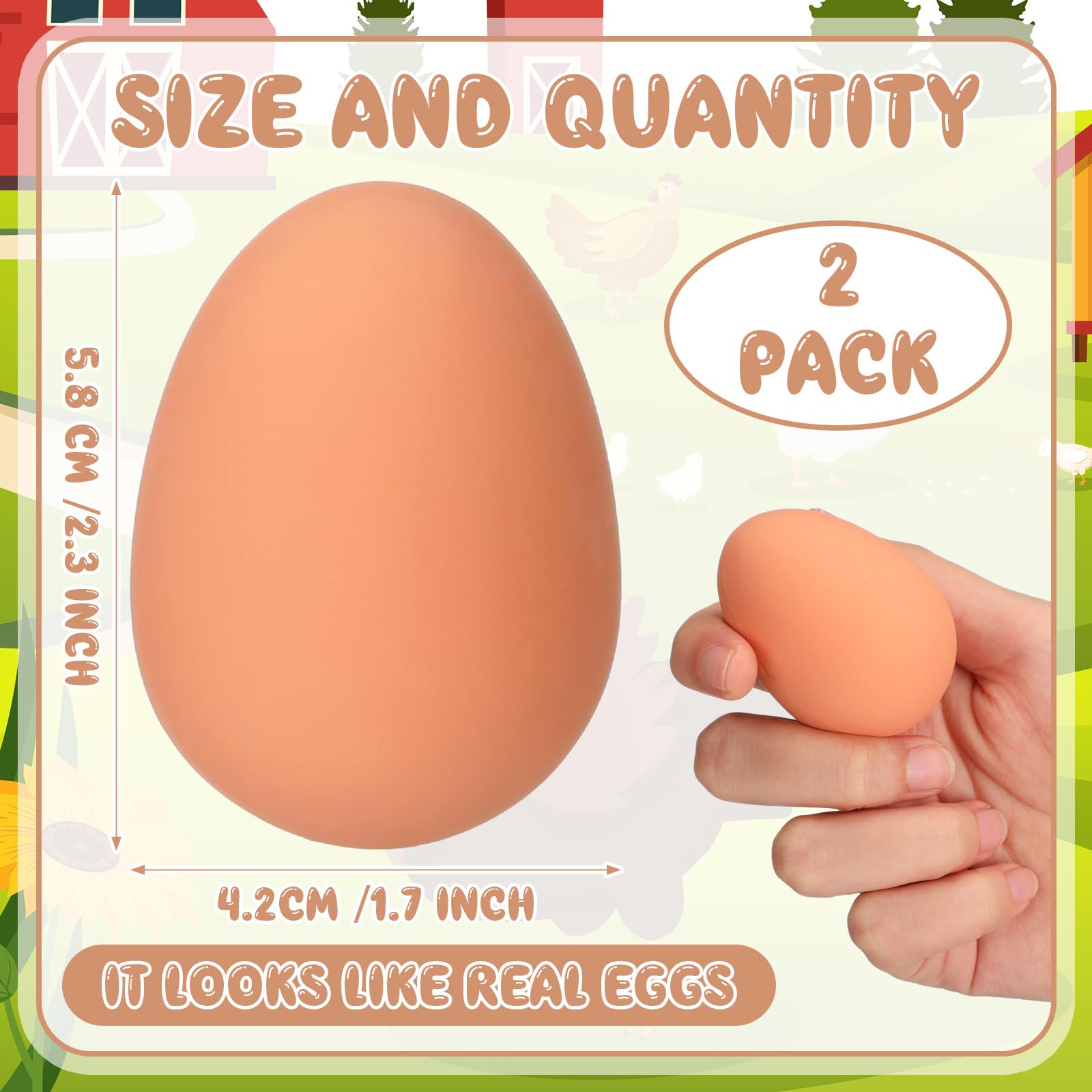 JolliLudo rubber nest egg pack demonstrates durable, weatherproof design for long-term coop use
